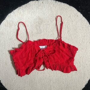 Urban Outfitters lace up crop top